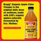 Bragg Organic Apple Cider Vinegar With The Mother  Raw And Unfiltered  16 Fl Oz