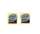 2x Intel Core2 Extreme Inside Desktop   Laptop Sticker Label Decal 19mm X 23mm
