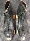 Vintage Chicago Roller Skates Hyde Leather Men   s Sz 9 Wood Wheels Made In Usa
