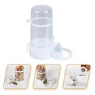 2 Pack Automatic Bird Feeder Water Dispenser 500ml Seed Silo Budgie Parrot Hamst