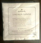 Vtg Hallmark Snowman Luncheon Napkins Pk Of 16 Christmas Dinner  6 5 8  X 6 5 8 