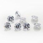 100pcs 5a Round Machine Cut White Cubic Zirconia Stone Loose Cz Synthetic