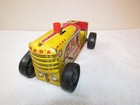 1950s Marx  5 Wind-up Tin Litho Red yellow Climbing Tractor  8    X 4 5   