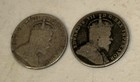 Lot Of  2  1907 Canada Ten 10 Cent Edward Vii Sterling Silver Dime Coin