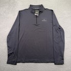 Baerskin Tactical Shirt Mens Xl Gray Black Vanguard Quarter Zip Pullover Wicking