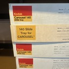 Lot Of  6 Vtg Kodak Carousel Transvue 140 Projector Slide Trays W original Box