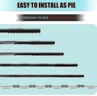 Ceiling Curtain Track 6-9 Ft Black 6005 T6 Aluminum  r022