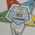 Masonic Order Of The Eastern Star Oes Vintage Lefton Plate 2338