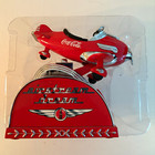 1999 Coca-cola Enesco Airstream Dream Airplane Musical Coin Bank  601543 In Box
