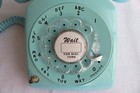 Antique Rotary Dial Phone Aqua 515 Telephone Western Electric