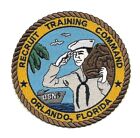 United States Navy Recruit Training Command Orlando  Florida Military Patch Rtc
