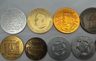 Lot 40 Advertising Tokens Medals Fobs Games Vending Travel Locations Vintage