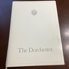 Vintage The Dorchester Luxury Hotel Restaurant Menu Park Lane Mayfair London