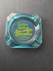 Vintage Golden Gate Casino Las Vegas Blue Glass Ashtray No 1 Fremont St Downtown