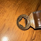 Older Leather 42 Inch  Boy Scout Belt With 2 Part Buckle
