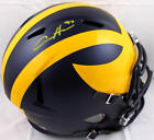 Aidan Hutchinson Autographed Michigan Wolverines F s Speed Helmet-beckett W Holo