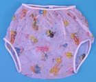 Incontinence Protection Gary New Plastic Pants Adult Size Large Pink Carousel
