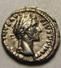 Rare Genuine Ancient Roman Silver Coin Denarius Antoninus Pius Fortuna Rudder