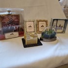 Lot Of 5 Downton Abbey Memorabilia W pin  Snowglobe  Ornament   Two Abbeys