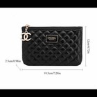 Chanel Cosmetic Pouch Quilted Matelass   Black Cc Charm Novelty New Japan  y03 