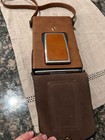 Vintage Polaroid Sx-70 Alpha 1 Folding Land Camera Brown Leather W case Instant