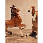 Vintage Mid-century Coronet Japan Ceramic Rearing Horses Figurine Pair     Glossy