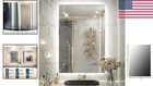 Modern 24  X 40  Led Vanity Mirror With Stepless Dimming   Waterproof Design