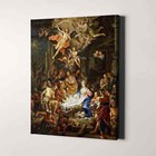 The Nativity By Frans Christoph Janneck Christian Jesus Canvas Wall Art Print