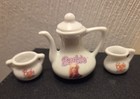 Vintage 12 Piece Barbie Floral Minature Tea Set 1994 Shipping Free
