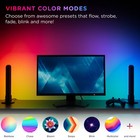 Enbrighten Vibe Wi-fi Spectrum Rgbic Gaming Light Bar With Music Sync And