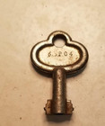 Antique Double Bit Barrel Key Eagle Lock Company  63p04 Padlock Lock