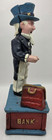Vintage Uncle Sam Mechanical Cast Iron Coin Bank 11  - Taiwan Reproduction Works