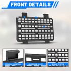 For Jeep Wrangler Jl 2018-2026 4door Rear Metal Window Storage Flank Molle Panel