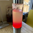 Vintage  60s Lava Lite Lamp The Consort Real Wood Base Red Chrome Light Mcm Read