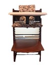 Stokke Tripp Trapp High Chair Dark Walnut  With Baby Set And Tray Excellent Euc