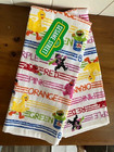 Sesame Street Kitchen Towels Rainbow Learning Colors Set Of 2 New