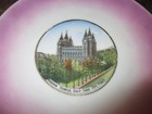 Vintage 1900 Salt Lake City Plate Mormon Temple Souvenir China J E Kenyon