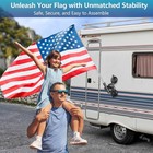 Suction Cup Flag Pole Holder For Rv  Rv Flagpole Mount Kit With Angle Adjusta   