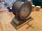 Chelsea Ships Clock With Bronze Case   Key  Runs   Strikes