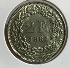 1961 France 2 Francs Silver Coin  Unc