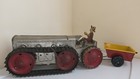 Marx Six Wheel Working Wind Up With Tilt Trailer