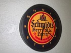 Schmidt s Ale Beer Bar Man Cave Advertising Clock Sign