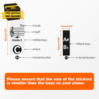 Piano Keyboard Stickers For 88 76 61 54 49 Keys  Transparent And Removable Piano