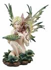 Large Nude Tribal Forest Fairy Feeding Dragon Statue 13 tall Fantasy Fae Pixie