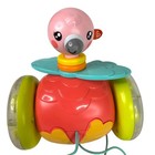 Fisher Price Paradise Pals Pull Along Flamingo Toddler Toy Bead Filled Wheels
