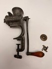 Antique Russwin No 2 Cast Iron Meat Grinder Complete W  Original Handle   Plates