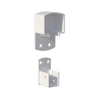 Peak 6 In  W White Aluminum Deck Railing Wall Mount Brackets For 42  High System