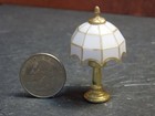 Dollhouse Miniature Brass Tiffany Lamp 1 12 One Inch Scale D134 Non Working
