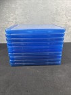 Lot Of 10 Blue Replacement Blu-ray Movie Cases 12mm Standard Single Disc Empty
