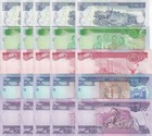 Ethiopia Set 5 X Lot 5 25 Unc 5 10 50 100 200 Birr 2012-2023 P 47 53 54 55 56